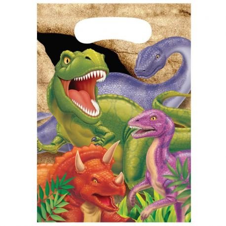 8 Bolsas De Dinosaurios