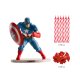 Pack Con Brochetas Capitan America para pastel