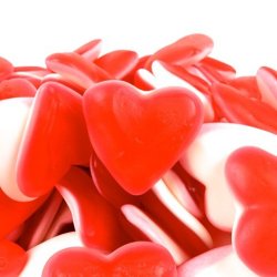 Corazones Rojos y Blancos Chuches