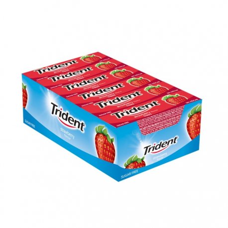 Chicles Trident Stick Fresa 24 paquetes