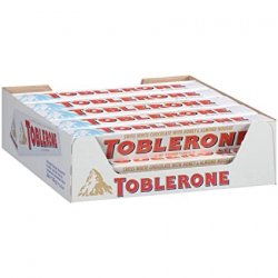 Chocolate Toblerone Blanco 20 paquetes