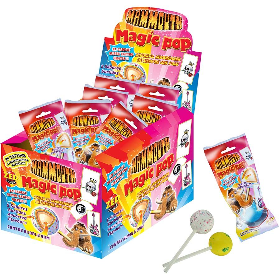 Caramelos con Palo Jawbraker Palo con Tatto【Comprar Online】Envío 24h