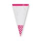 10 Bolsas De Cono Lunares Candy Bar Rosas