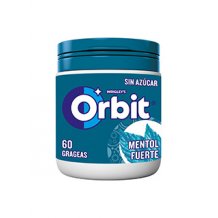 Chicles Orbit Bote Menta Fuerte Sin Azúcar