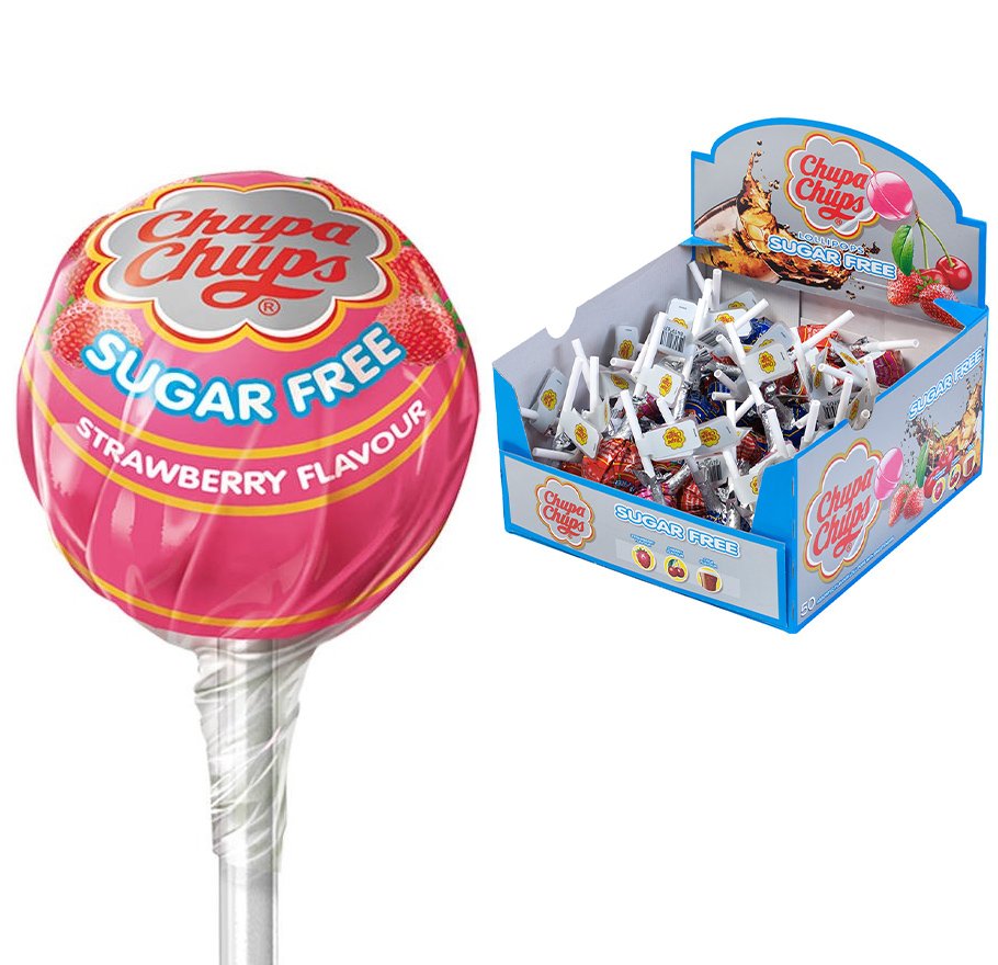Chupa Chups Surtidos Sin Azúcar - SuperChuches.com, image size:910x880