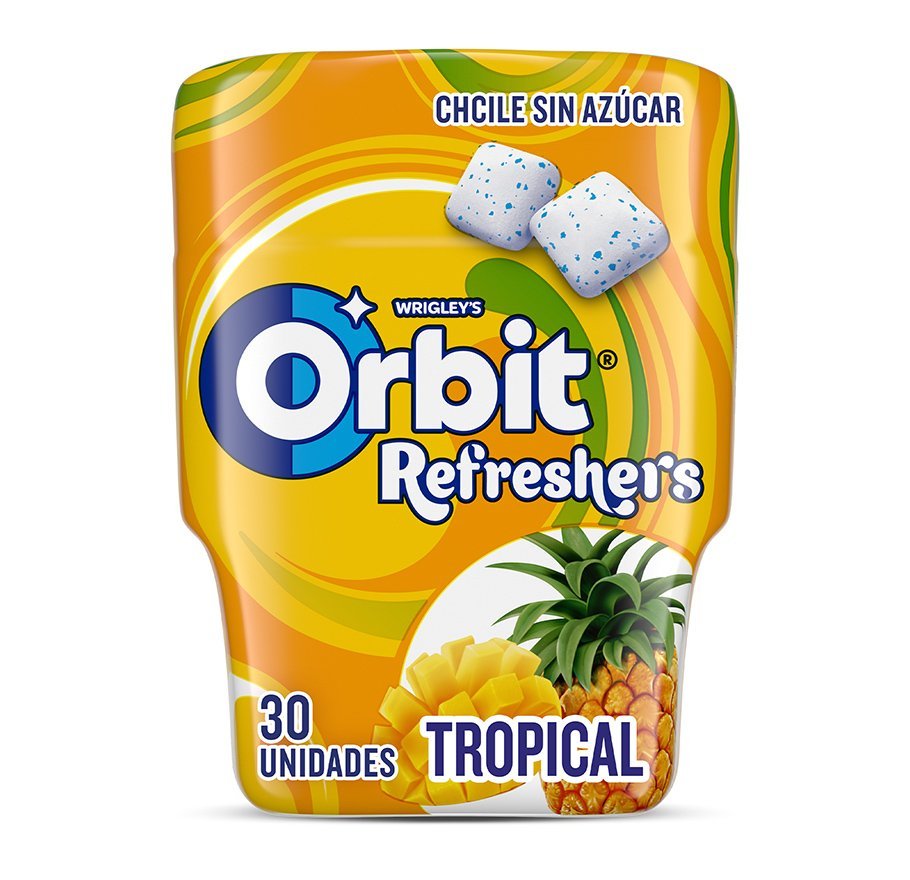 Chicles Orbit Bote Tropical - SuperChuches.com, image size:910x880