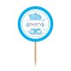 6 Toppers con Ositos Azul y Rosa