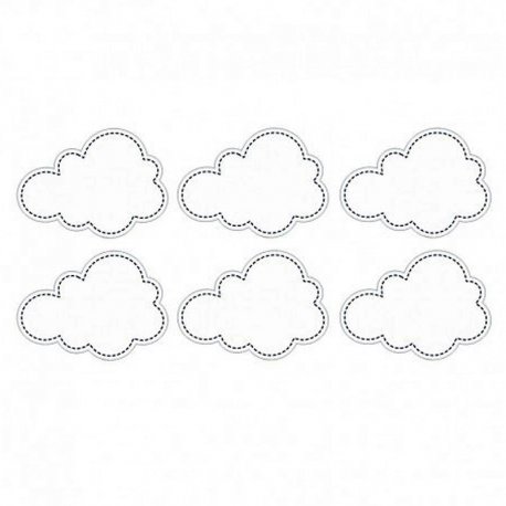 6 Pegatinas con forma de Nube