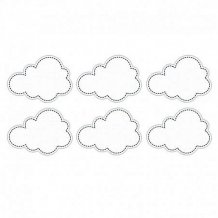 6 Pegatinas con forma de Nube