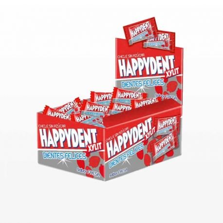 Chicles Happydent de Fresa 200 uds